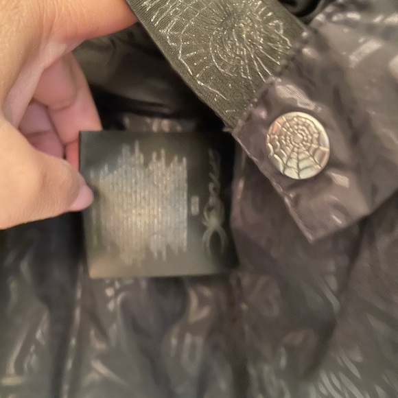 Spyder Kids Black and Green Ski  Jacket Size 12 - Picture 10 of 12